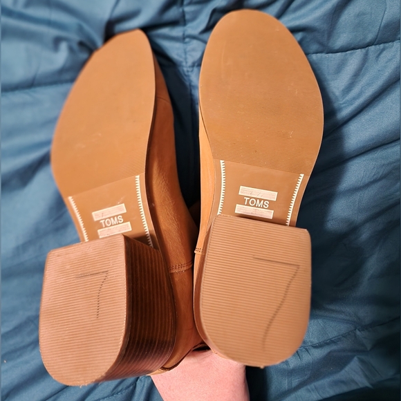 TOMS sz 10 Women's Esme Tan Slouch Boots - Picture 7 of 10